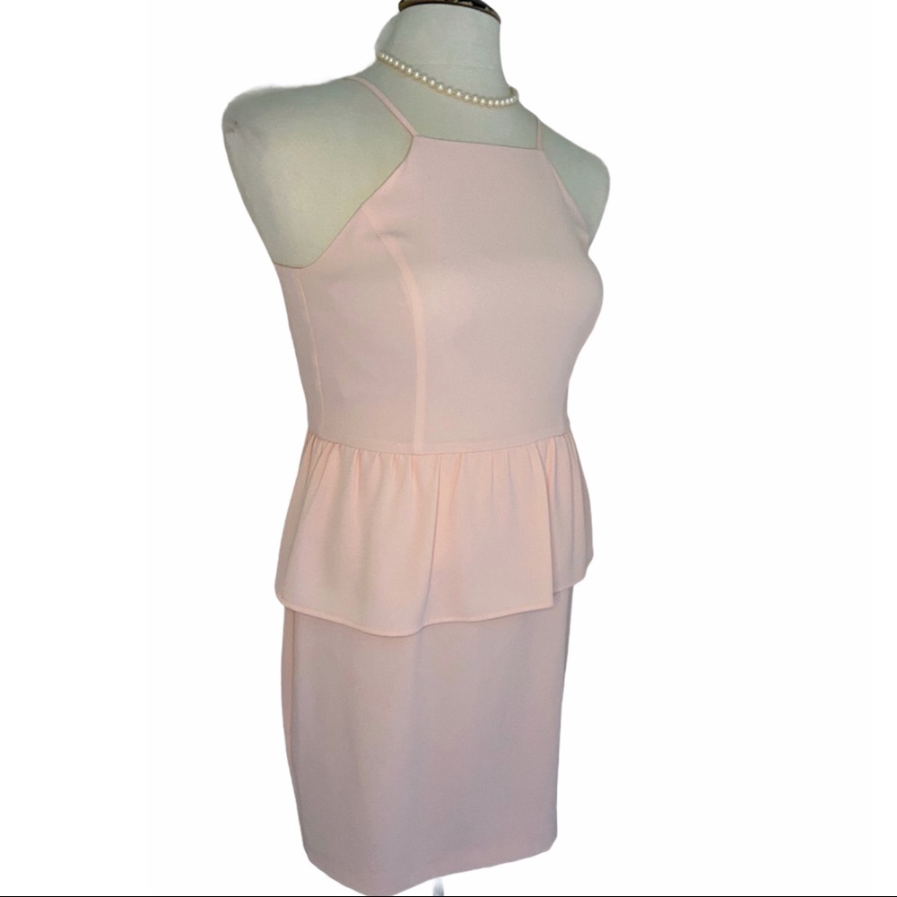 Gianna Bini Light Pink Peplum Dress - Picture 3 of 9